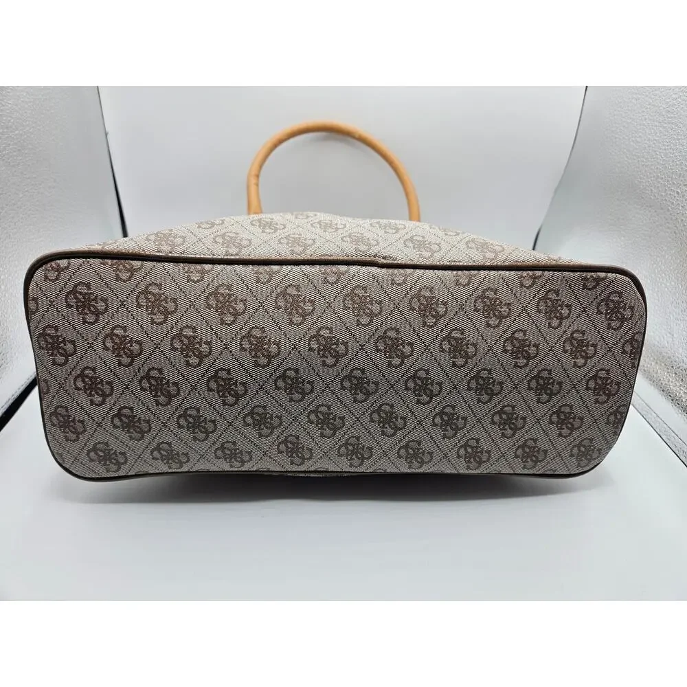 Guess by Marciano Women's Satchel‎ Purse Handbag Tan Brown EUC
